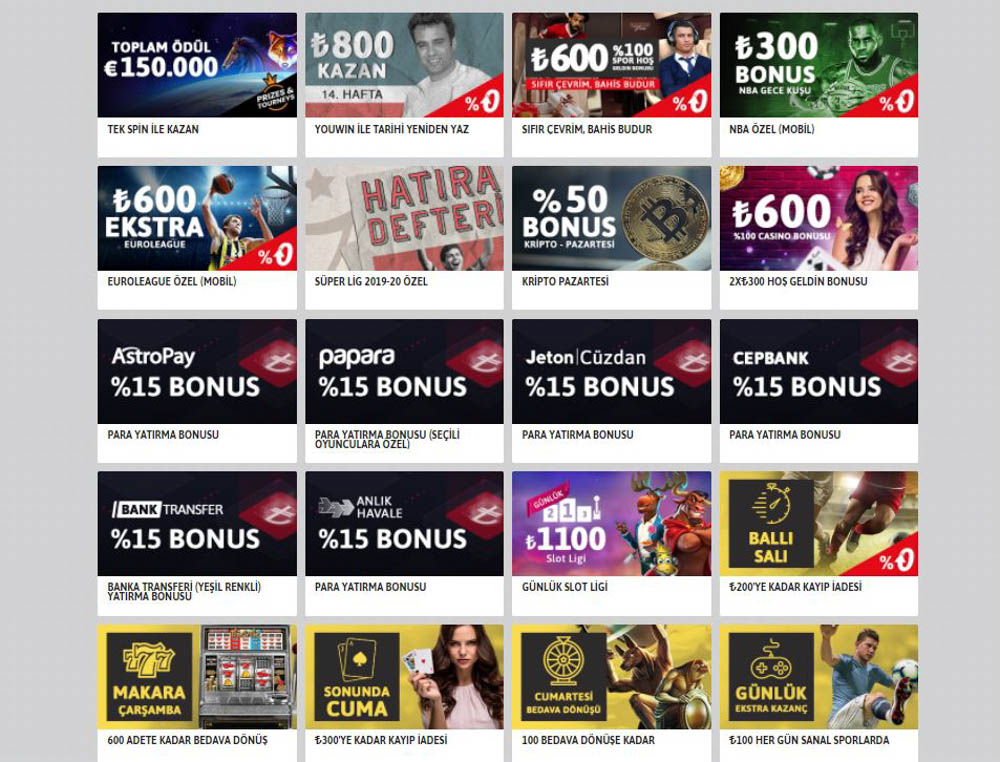 Cevrim Sarti Olmadan Bonus Veren Siteler